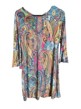 Tommy Hilfiger Bright Paisley Shift Dress 8/M